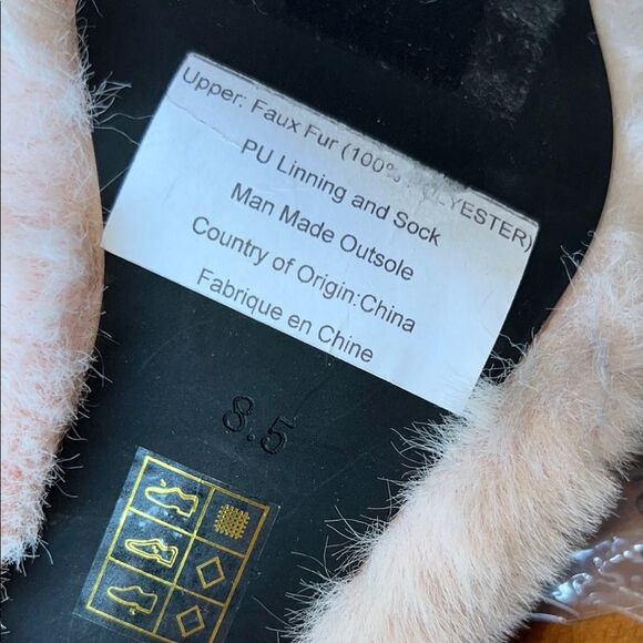 Jeffrey Campbell Faux Fur Mule In Pink Size 8.5 - Picture 9 of 9